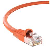 InstallerParts Ethernet Cable CAT5E Cable UTP Booted 20 FT - Orange - Professional Series - 1Gigabit/Sec Network/Internet Cable, 350MHZ