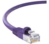 InstallerParts Ethernet Cable CAT5E Cable UTP Booted 30 FT - Purple - Professional Series - 1Gigabit/Sec Network/Internet Cable, 350MHZ