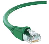 InstallerParts Ethernet Cable CAT6A Cable UTP Booted 10 FT - Green - Professional Series - 10Gigabit/Sec Network/High Speed Internet Cable, 550MHZ