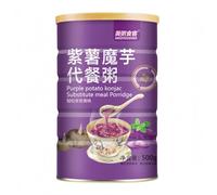 Instant 500g/can, Healthy and Nutritious Breakfast, Convenience Food, Chinese Snack, Purple Sweet Potato Soup, Vegetarian Snack, Red Date Oatmeal (1 Can) Delicious Low Fat Meal Replacement Porridge