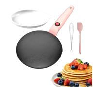 Instant 8" Electric Crepe Maker with Quick Heat, Nonstick Portable Pancake Griddle, Fully Automatic DIY Pancakes Pan Breakfast Appliance,for Crepes, Pancakes, Tortillas (#D)