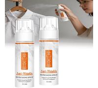 Instant Anti-Wrinkle Fabric Spray,Wrinkle Release Spray For Clothes,Anti Static Spray and Instant Wrinkle Release for Clothes,All in One Formula,Fabric Refresher Spray for Home or Travel (White, 2pcs)