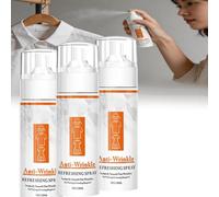 Instant Anti-Wrinkle Fabric Spray,Wrinkle Release Spray For Clothes,Anti Static Spray and Instant Wrinkle Release for Clothes,All in One Formula,Fabric Refresher Spray for Home or Travel (White, 3pcs)