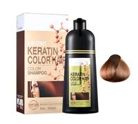 Instant Black Hair Dye Shampoo 500 ML, Natural Silver Gray Hair Color Shampoo, Hair Dye Covers Gray Hair, Quick Coloring Long Lasting Colour Shampoo For Men & Women, Lasts 30 Days