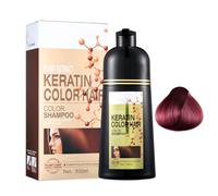 Instant Black Hair Dye Shampoo 500 ML, Natural Silver Gray Hair Color Shampoo, Hair Dye Covers Gray Hair, Quick Coloring Long Lasting Colour Shampoo For Men & Women, Lasts 30 Days