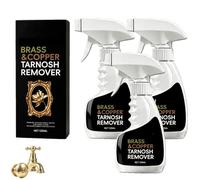 Instant Brass Tarnish Remover Spray, Rust Remover For Metal, Brass Polish, Brasses Cleaner, Metal Polish Cleaner, Removes Rust To Bare Metals, For Household Metals Decor Hardware，3PC