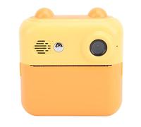 Instant Camera 48MP HD, Colorful Frames, 2.4 IPS Screen, Thermal Printing, 2.4 IPS Screen, Thermal Printing, Long Battery Life, Clear Display, Multiple Features (Yellow)