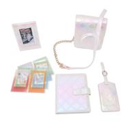 Instant Camera Case Kit for Mini12, Instant Camera Protective Case, PU Leather Bag with Photo Album, Photo Frame, Boarding Pass Shell, Photo Frame Sticker for Mini12 (White)