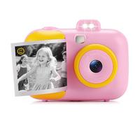 Instant Camera for Kids with 3 Roll Print Paper, 1080P HD Kids Cameras Instant Print Camera with 32GB SD Card, Kid Toys for Ages 5-7, Birthday for Girls Age 8-10