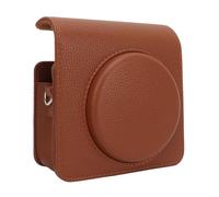 Instant Camera Protective Case Compatible with Instax SQUARE SQ40, Vintage Brown PU Leather Bag with Adjustable Shoulder Strap & Detachable Top Cover