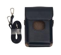 Instant Camera Protective Sleeve - Scratch - Resistant PU Material with Magnetic Closure Portable Shoulder Strap Retro Design for Instant Camera Printer Case (Blue)