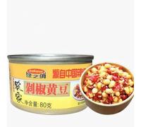 Instant Chili Sauce,Hot Pepper Sauce,Mushroom Condiments,Healthy Table Dipping Chili,Soybean Noodles Food,Delicious Chinese Snack Gift (Soybean Chopped Chili Sauce,1can)