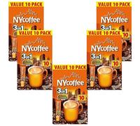 Instant Coffee Bundle with NYCoffee 3in1 Salted Caramel Flavour (10 Sachets) 140g - 5 Pack | Salted Caramel Flavour Instant Coffee with Whitener (28%) and Sugar.