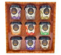 Instant Coffee Gift Set - 9-Flavour Luxury Sampler in Festive Gift Box - Christmas Coffee Hamper for Friends, Family, & Coffee Lovers - Holiday Hot Drink Selection with Cappuccino, Hazelnut & More
