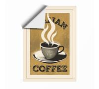 Instant Coffee Vintage Unframed Wall Art Print A2 (59.4×42cm), Wall Decor for Living Room, Bedroom, Office & Home, Art Gift