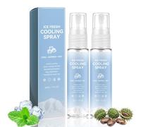 Instant Cooling Spray, Ice Fresh Cooling Mist Spray for Face & Body, Summer Outdoor Sport Travel Cool Refresh Dry, Quick-Drying Formula, 30ml (1)
