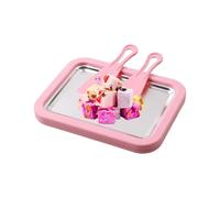 Instant Cream Maker - Portable Kitchen Helper, Set with Cooling Plate for and 2 Scrapers | For Parties Picnic Camping Sorbet Home Kitchen Family and Children