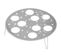Instant Egg Pill - Egg Steamer Rack | Portable Stainless Steel Portable Folding Steam Pill Egg Steamer Stands The Detachable Base Cook 9 Eggs