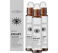 Instant Eye Lift Serum, Instant Eye Tightener Face Tightening Smoothing, Lightweight Under Eyes Serum for Dark Circles Puffiness Fine Lines, Bags (3pcs)