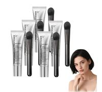 Instant Eye Tightener with Brush - Eye Lifting Cream with Vitamin E - Hydrating Temporary Tightener for Dark Circles, Gentle for All Skin Types,Temporary Under Optic Tightening Cream (5 PCS)
