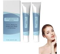 Instant Firming Eye Serum, Rapid Reduction Eye Serum, Visibly Reduces Under-Eye Bags, Anti Aging Wrinkle Remover for Face, Dark Circles, Fine Lines, Eye Bags Remover for Women & Men (10ml, 2PCS)