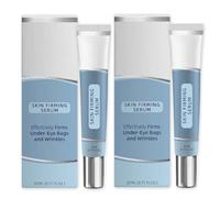 Instant Firming Eye Serum, Rapid Reduction Under Eye Bags & Dark Circles Treatment, Anti-Aging Eye Cream for Wrinkles and Fine Lines, Brightening & Moisturising Eye Care for Women & Men (20ml, 2pc)