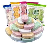 Instant Fragrant Rice Cake, yam Millet Bean Paste Cake, Old Traditional Mixed Fruit Flavor Desserts, Substitute Breakfast Biscuits, Nutritious coarse Grain Cookies, Dim Sum (4 Flavor Mix,6 Bags)