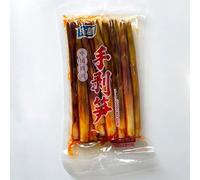 Instant Fresh Pickled pepper Crispy Bamboo shoots,hand peeled bamboo shoots,mountain pepper bamboo shoots,pickled vegetables,spicy chinese snack gift pack,spicy strips (Spicy flavor200g,6pack)