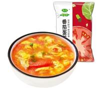 Instant fresh vegetable soup, freeze dried vegetable soup, corn soup, seaweed spinach soup, meal replacement breakfast, nutritious wild vegetable soup, side dishes (Tomato soup,30 packs)