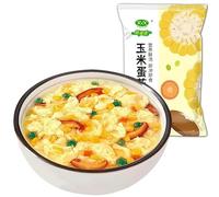 Instant fresh vegetable soup, freeze dried vegetable soup, corn soup, seaweed spinach soup, meal replacement breakfast, nutritious wild vegetable soup, side dishes (Corn soup,5 packs)