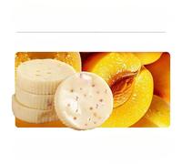 Instant fruit flavored Yogurt cake, Harbin specialty original cheese ice cream, milk sugar 40g, traditional handmade milk cake, healthy fruit biscuits, candy gift package, (Yellow peach,12pcs)