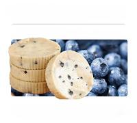 Instant fruit flavored Yogurt cake, Harbin specialty original cheese ice cream, milk sugar 40g, traditional handmade milk cake, healthy fruit biscuits, candy gift package, (blueberry,1pc)