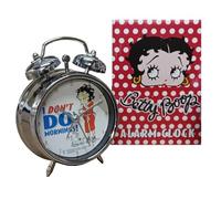 Instant Gifts Betty Boop Alarm Clock, 7.5cm Face, I Don't Do Mornings Design, Classic Cartoon Character Theme
