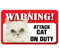 Instant Gifts Dog Signs Persian Cat Pet Sign - Laminated Card