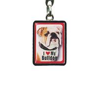 Instant Gifts PEK Bulldog Keyring - 4cm x 3cm