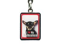 Instant Gifts PEK Multi Coloured Chihuahua Dog Keyring - 4cm x 3cm