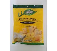 Instant Ginger Herbal Tea - ( NEW Tear & Pour Pouches ) 30 Instant Ginger tea sachets per bag. Relieves cold and nausea - Combats motion sickness. Medium Tea Strength. Outstanding Quality Tea . 100% Natural ingredients. Real Caribbean Tea. Product of the UK.