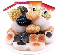 Instant glutinous rice balls,Dry rice dumpling, fried potato, grass cake, cakes, sweet snacks, snacks,glutinous rice cake,Snack Gifts,Sesame pill,Sesame cake,Rice Cake,cookie (10 packs)