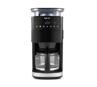 Instant Grind and Brew Bean to Cup Coffee Maker, 24 Hour Programmable Filter Coffee Machine, Reusable Filter, Glass Carafe, Digital Display - 4-10 cup Customisable Brewing & Automatic Bean Grinder