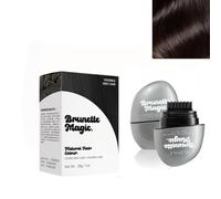 Instant Hair Color Stick, Root Touch Up Hair Powder, Waterproof and Sweatproof for Quick Touch, Temporary White Hair Concealer Comb For Bald Spots Edges Elderly Travel Scalp (Brown)