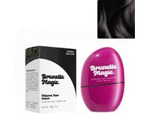 Instant Hair Color Stick, Root Touch Up Hair Powder, Waterproof and Sweatproof for Quick Touch, Temporary White Hair Concealer Comb For Bald Spots Edges Elderly Travel Scalp (Black)