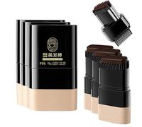 Instant Hair Color Stick with Built-In Comb, Hair Colour Stick Waterproof and Sweat-proof Hairs Dye Comb, Portable Hairs Color Touch-up Sticks To Cover Gray (Coffee# 3PCS)