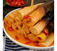Instant hand peeled bamboo shoots 500g/bag, Chinese sour and spicy vegetable snacks, Pickled pepper spicy bamboo shoots, Chinese spicy snack gitfs, Spicy sncks (Fragrant and Spicy Flavor,3 bags)