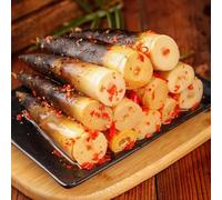 Instant hand peeled bamboo shoots 500g/bag, Crispy bamboo shoots, Sour and spicy pickled pepper bamboo shoots, Delicious snacks, Chinese spicy casual snacks (Fragrant and Spicy Flavor,1 bag)