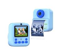 Instant HD Camera for with Dual Lenses and 2.4-Inch Eye-Protective Display, 16x Digital Zoom and 1080P Video Recording with Color Printing, White