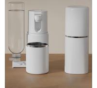 Instant Hot Water Dispenser Mini Portable Water Heater with 316 Stainless Steel Cups 2000W 3 Seconds Fast Heating 5 Temperatures for Home Kitchen Hotel Office Camping Travel Hiking White