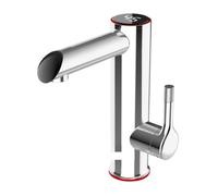 Instant Hot Water Faucet Electric Water Heater Bathroom Smart Water Heater Electric Faucet Tankless Geyser Rapid Safe(Silver)