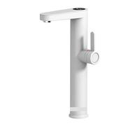 Instant Hot Water Faucet Tankless Water Heater for Vessel Sinks Heating Tap for Bathroom Electric Faucet Rapid Safe(Matte White)