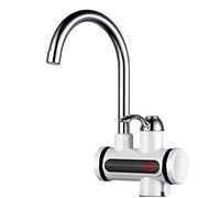 Instant Hot Water Tap, Electric Instant Water Heater Boiling Water Tap, 220V Water Heaters Faucet Fast Hot Water Tap with LED Digital Display for Kitchen Facilities(British Plug)