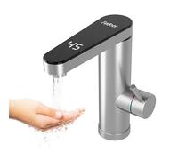 Instant Hot Water Tap with Temperature Display - Stainless Steel Electric Hot and Cold Mixer Water Faucet, Tankless Electric Tap with Digital Display, Instant Boiling Hot Water Tap for Home Bathroom